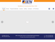 Tablet Screenshot of iewconstructiongroup.com